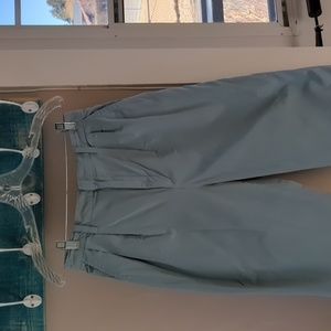 Dusty Blue Gap Trousers with Pleated Front, Size 8